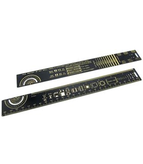 Линейка для электронщика в виде печатной платы 25см PCB Ruler (15592)