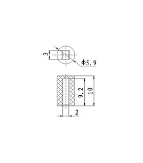 Колпачек насадка на тактовую кнопку A04 (14913)
