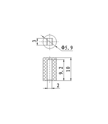 Колпачек насадка на тактовую кнопку A04 (14913)