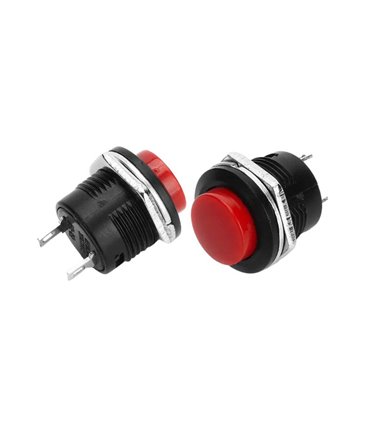 Кнопка без фиксации R13-507 16мм красная (17188)