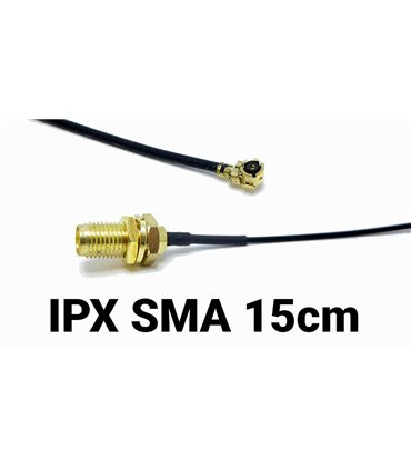 Пигтейл переходник с кабелем для антенны IPX на SMA 15см (16328)