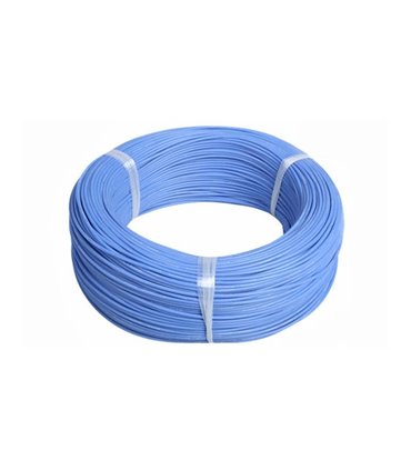 Монтажный кабель силиконовый 26awg UL3239 1.5мм 180С синий1м (17108)