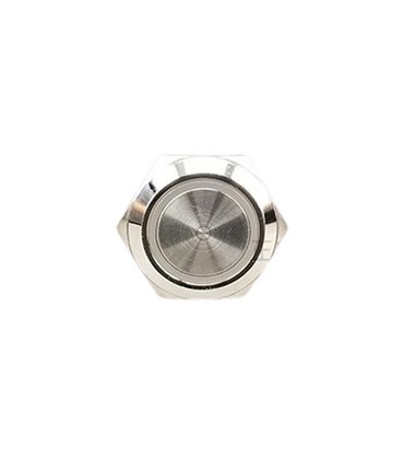 Кнопка антивандальная 12мм синяя без фиксации с подсветкой 24VDC (17217)