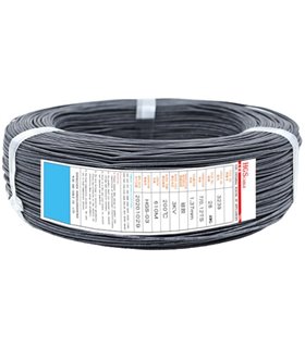 Кабель монтажный силиконовый 3239 1.3мм 28awg черный (17707)