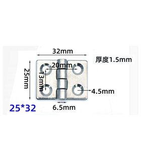 Шарнир из нержавеющей стали 304 петля 25*32*1.5 (17450)