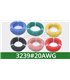 Силиконовый кабель высокотемпературный 3239 20AWG черный 0.5mm 3kV 1метр (15582)
