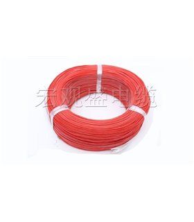Силиконовый кабель высокотемпературный 3239 20AWG красный 0.5mm 3kV 1метр (15583)