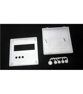 Распределительная коробка под прибор с кнопками 86*86*26мм белая (16272)