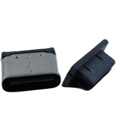 Разъем с заглушкой Type C 6pin 6.8мм для быстрой зарядки (18741)