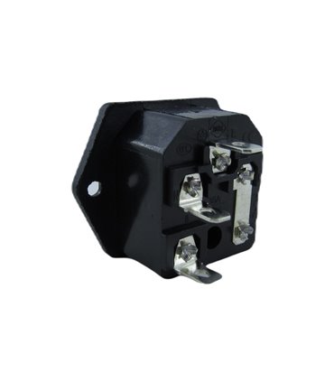 Разъем питания сетевой AC-03 с разъемом предохранителя (18732)