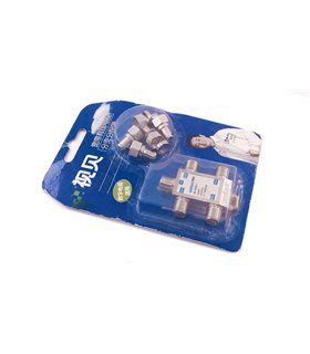 TV сплиттер хаб металлический SB-408 (12478)